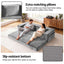 Convertible Folding Sofa Bed Pull Out Mattress Foldable Lounge Couch Grey