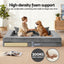 Convertible Folding Sofa Bed Pull Out Mattress Foldable Lounge Couch Grey