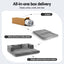 Convertible Folding Sofa Bed Pull Out Mattress Foldable Lounge Couch Grey