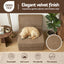 Folding Sofa Bed Convertible Armless Foam Floor Futon Lounger Couch Brown