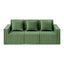 Modular 3-Seater Sofa Bed Convertible Sectional Floor Couch with Deep Seat