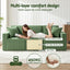 Modular 3-Seater Sofa Bed Convertible Sectional Floor Couch with Deep Seat