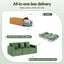 Modular 3-Seater Sofa Bed Convertible Sectional Floor Couch with Deep Seat