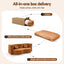 Folding Sofa Bed Floor Couch 2-in-1 Convertible Futon Loveseat Orange