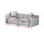 Artiss Modular Sofa Chaise Set 2-Seater Grey