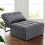 Artiss Sofa Bed Ottoman Pillow Folding Linen Grey Siyi