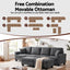 Modular Sectional U Shaped Storage Sofa Couches for Living Room Grey
