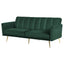 Sofa Bed 3 Seater Couch Convertible Lounge Adjustable Arm Recliner Velvet