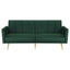 Sofa Bed 3 Seater Couch Convertible Lounge Adjustable Arm Recliner Velvet