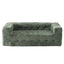 Comfort Boneless Sofa for Living Room Green Luxury Chenille