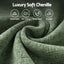 Comfort Boneless Sofa for Living Room Green Luxury Chenille
