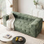 Comfort Boneless Sofa for Living Room Green Luxury Chenille