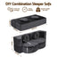 2 in 1 Convertible Compressed Sofa Bed, Folding Boneless Sofabed for Living Room ,Comfort Curved Sleeper Couch with High Density Sponge, Apartment Essentials, No Assembly, 2 Pillows, Grey