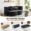 2 in 1 Convertible Compressed Sofa Bed, Folding Boneless Sofabed for Living Room ,Comfort Curved Sleeper Couch with High Density Sponge, Apartment Essentials, No Assembly, 2 Pillows, Grey