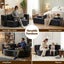 2 in 1 Convertible Compressed Sofa Bed, Folding Boneless Sofabed for Living Room ,Comfort Curved Sleeper Couch with High Density Sponge, Apartment Essentials, No Assembly, 2 Pillows, Grey