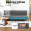 Sofa Bed, 1.9m 3-Seater Soft Innerspring Adjustable Couch Futon Chair for Apartment Dorm Living Room Office Study Bedroom, Grey