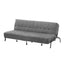 Sofa Bed, 1.9m 3-Seater Soft Innerspring Adjustable Couch Futon Chair for Apartment Dorm Living Room Office Study Bedroom, Grey