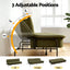 Sofa Bed, 1.9m 3-Seater Soft Innerspring Adjustable Couch Futon Chair for Apartment Dorm Living Room Office Study Bedroom, Green