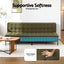 Sofa Bed, 1.9m 3-Seater Soft Innerspring Adjustable Couch Futon Chair for Apartment Dorm Living Room Office Study Bedroom, Green