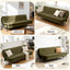 Sofa Bed, 1.9m 3-Seater Soft Innerspring Adjustable Couch Futon Chair for Apartment Dorm Living Room Office Study Bedroom, Green