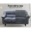 Velvet Sofa Cover Plush Couch Cover Lounge Slipcover 3 Seater Grey