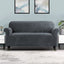 Velvet Sofa Cover Plush Couch Cover Lounge Slipcover 3 Seater Grey