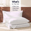 Giselle King 500TC Cotton 4Pcs Sheet Set with 40cm Extra Deep Pocket for Thick Mattresses Sateen Weave for Sweaty Nights White
