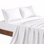 Giselle King 500TC Cotton 4Pcs Sheet Set with 40cm Extra Deep Pocket for Thick Mattresses Sateen Weave for Sweaty Nights White