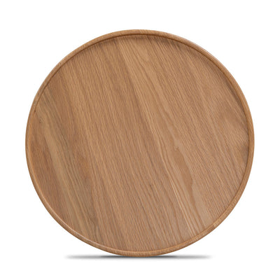 45cm Round Side Table - Natural Oak