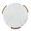 Nested Carrara Marble Coffee Table - Natural
