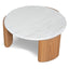 Nested Carrara Marble Coffee Table - Natural