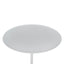 45cm Matte White Side Table - Travertine