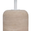 45cm Matte White Side Table - Travertine