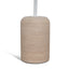 45cm Matte White Side Table - Travertine