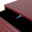 48cm Bedside Table - Red
