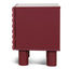 48cm Bedside Table - Red