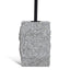 45cm Matte Black Side Table - Faceted Granite Marble