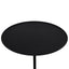 45cm Matte Black Side Table - Rosso Levanto Marble