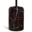 45cm Matte Black Side Table - Rosso Levanto Marble