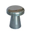 40cm Round Side Table - Powder Silver