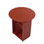 38cm Round Side Table - Burgandy Red