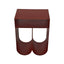 35.5cm Side Table - Burgundy Red