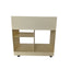 60cm Side Table - Ivory White