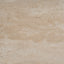 50cm Round Travertine Side Table - Natural