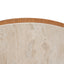 50cm Round Travertine Side Table - Natural