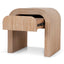 55cm Bedside Table - Light Natural