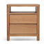 50cm Bedside Table - Natural
