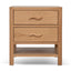 50cm Bedside Table - Natural