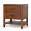 50cm Bedside Table - Walnut