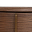 46cm Round Bedside Table - Walnut